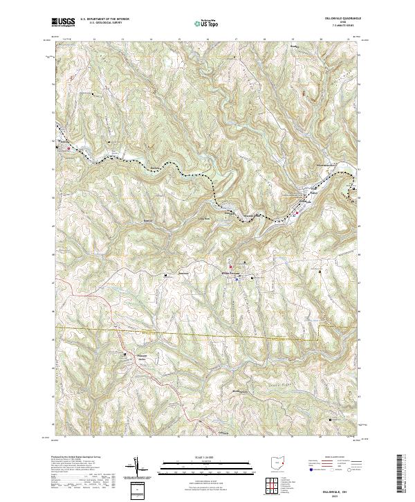 Dillonvale, OH — USGS 7.5-minute topo (2023)