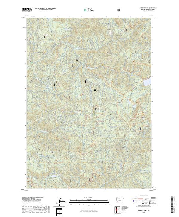Buckeye Lake, OR — USGS 7.5-minute topo (2024)