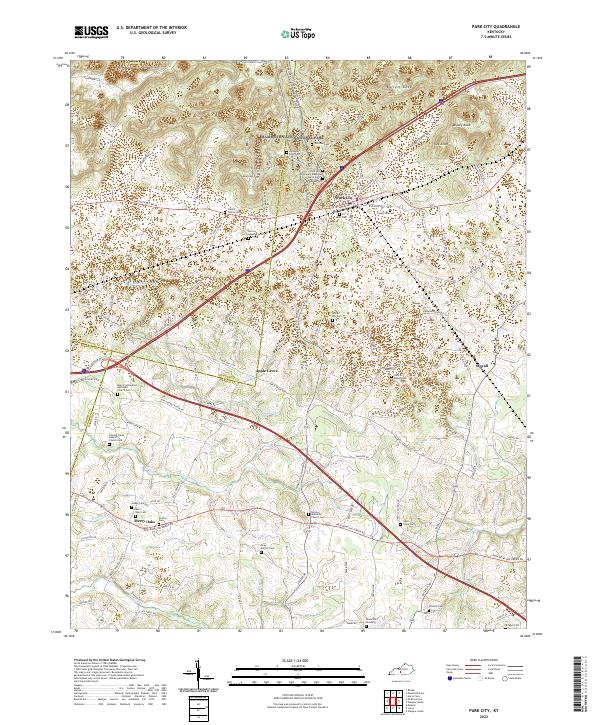 Park City, KY — USGS 7.5-minute topo (2022)