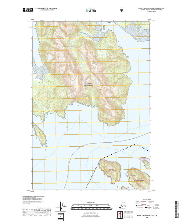 Mount Fairweather B-2 SE, AK — USGS 7.5-minute topo (2021)