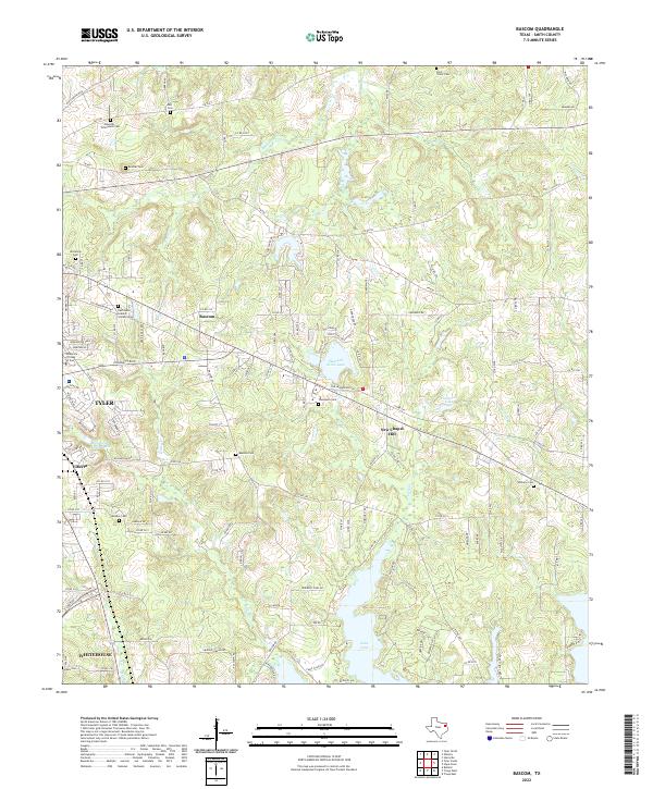 Bascom, TX — USGS 7.5-minute topo (2022)