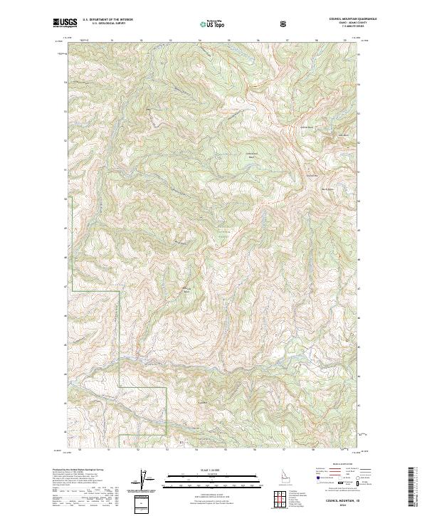 Council Mountain, ID — USGS 7.5-minute topo (2024)