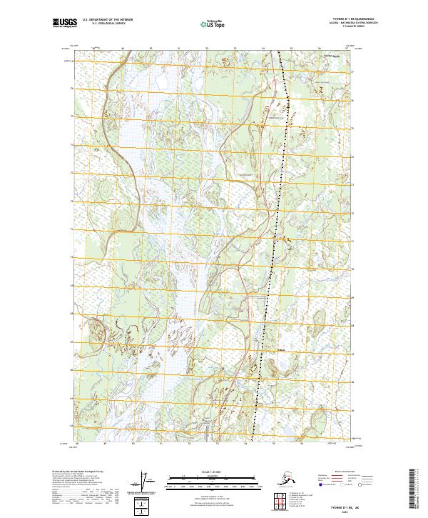 Tyonek D-1 NE, AK — USGS 7.5-minute topo (2023)