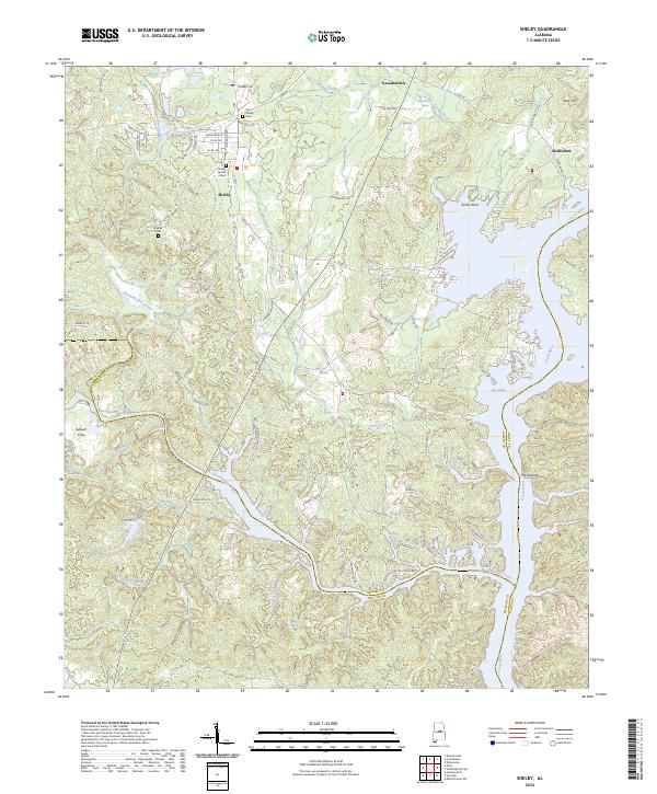 Shelby, AL — USGS 7.5-minute topo (2024)