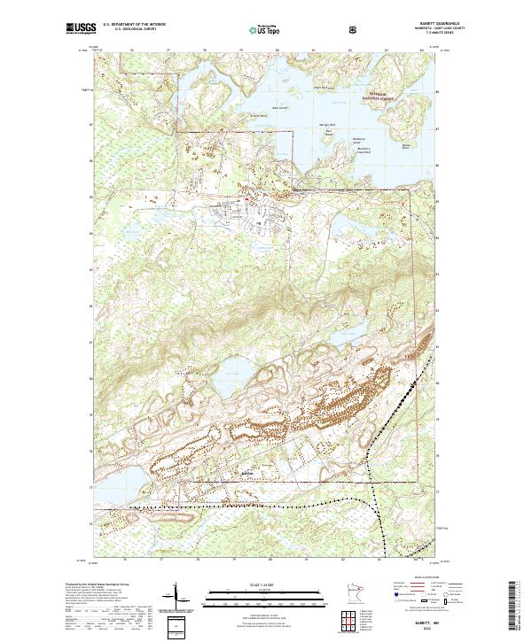 Babbitt, MN — USGS 7.5-minute topo (2022)