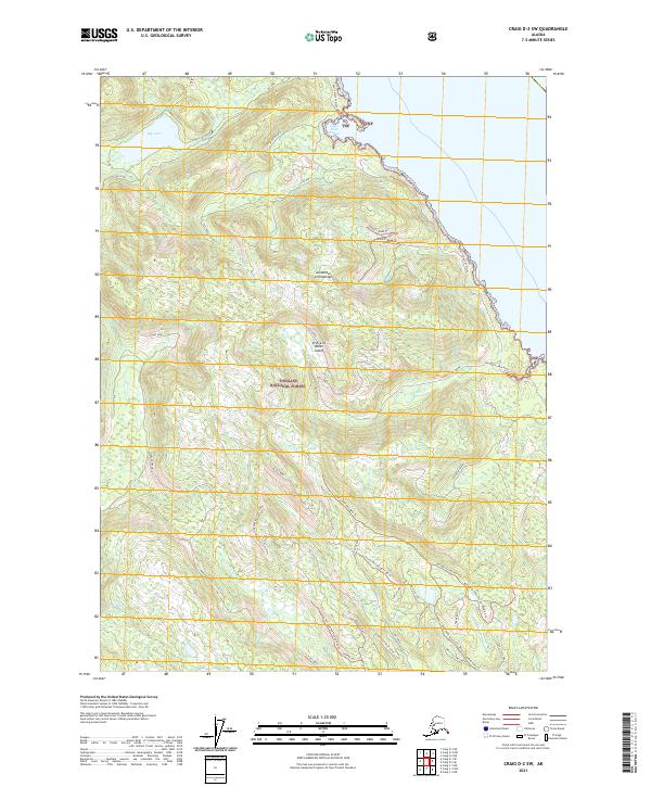 Craig D-2 SW, AK — USGS 7.5-minute topo (2021)