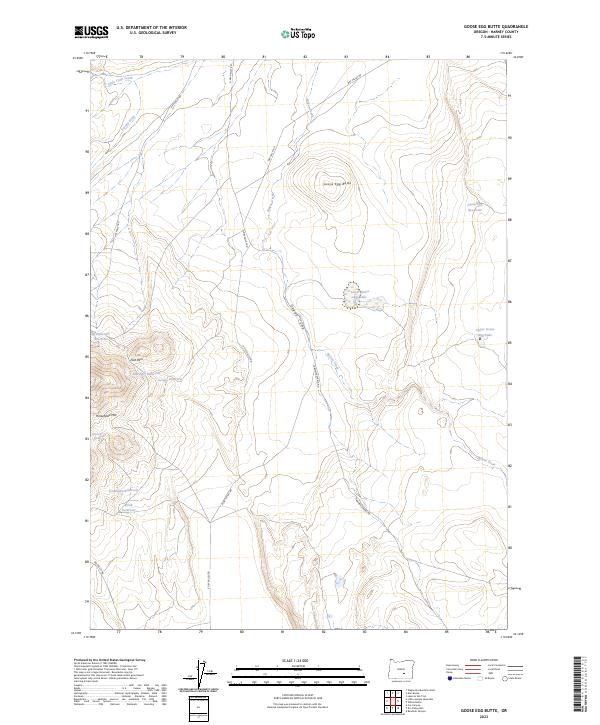 Goose Egg Butte, OR — USGS 7.5-minute topo (2023)
