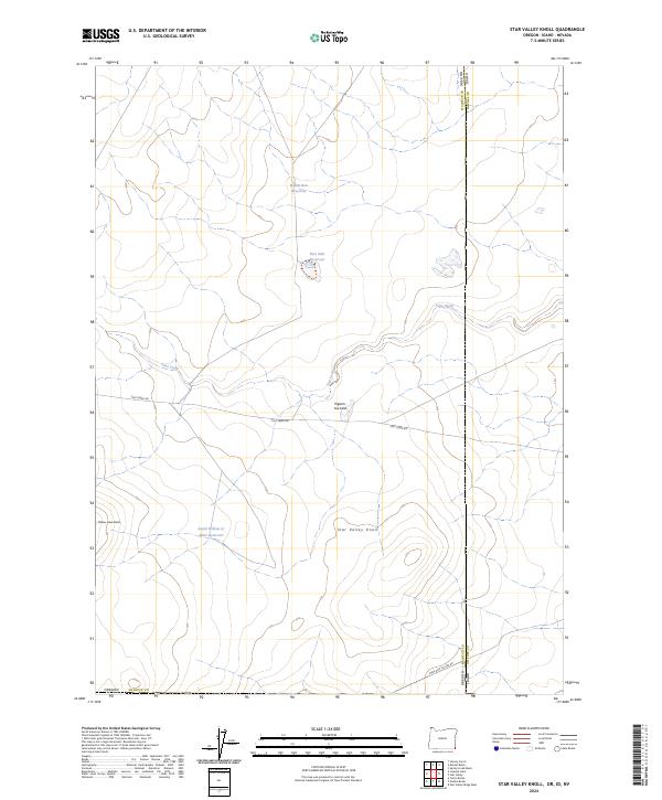 Star Valley Knoll, OR-ID-NV — USGS 7.5-minute topo (2024)