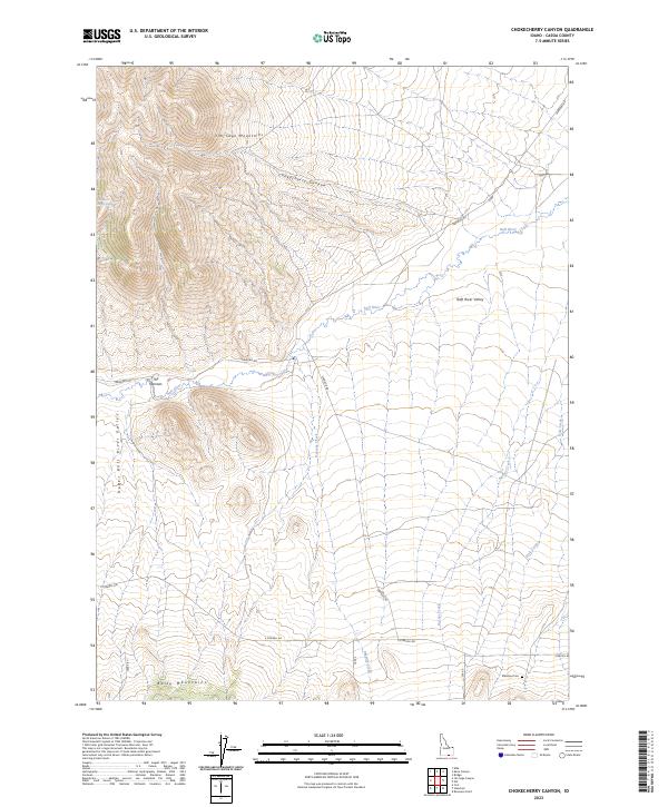 Chokecherry Canyon, ID — USGS 7.5-minute topo (2023)