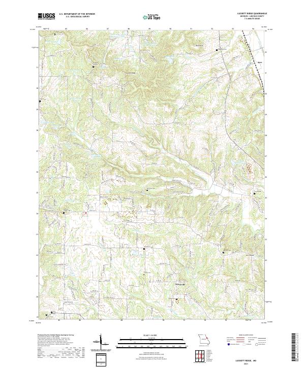 Luckett Ridge, MO — USGS 7.5-minute topo (2021)