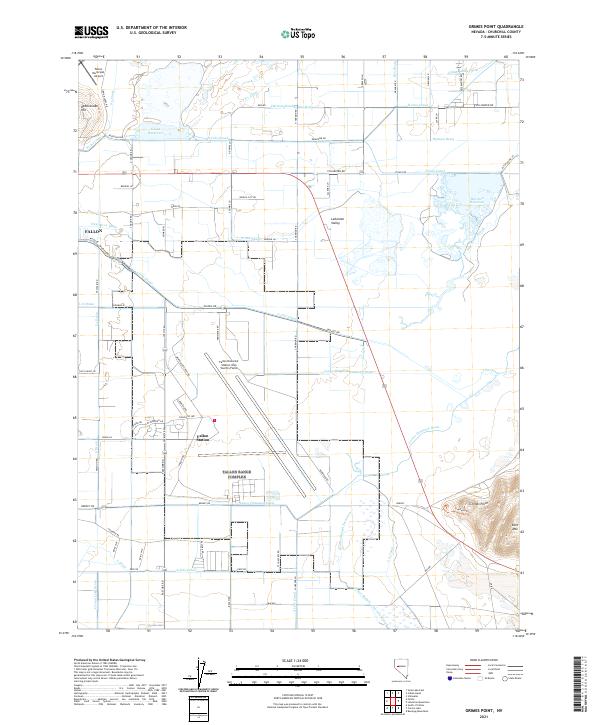 Grimes Point, NV — USGS 7.5-minute topo (2021)