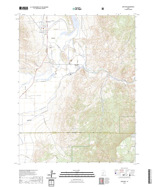 Junction, UT — USGS 7.5-minute topo (2023)