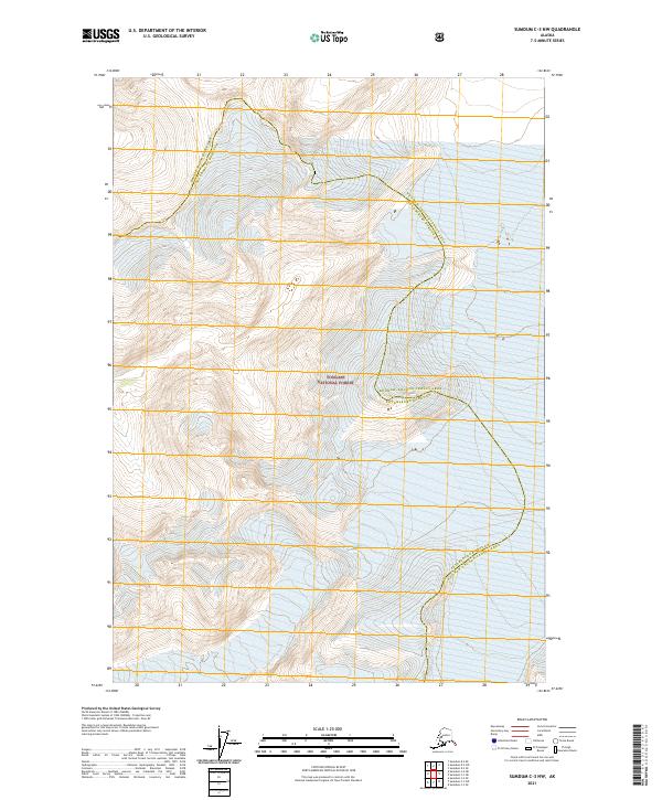 Sumdum C-3 NW, AK — USGS 7.5-minute topo (2021)