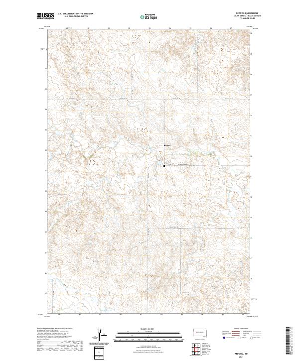 Redowl, SD — USGS 7.5-minute topo (2021)