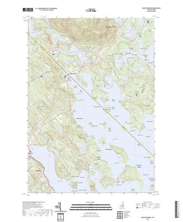 Center Harbor, NH — USGS 7.5-minute topo (2024)