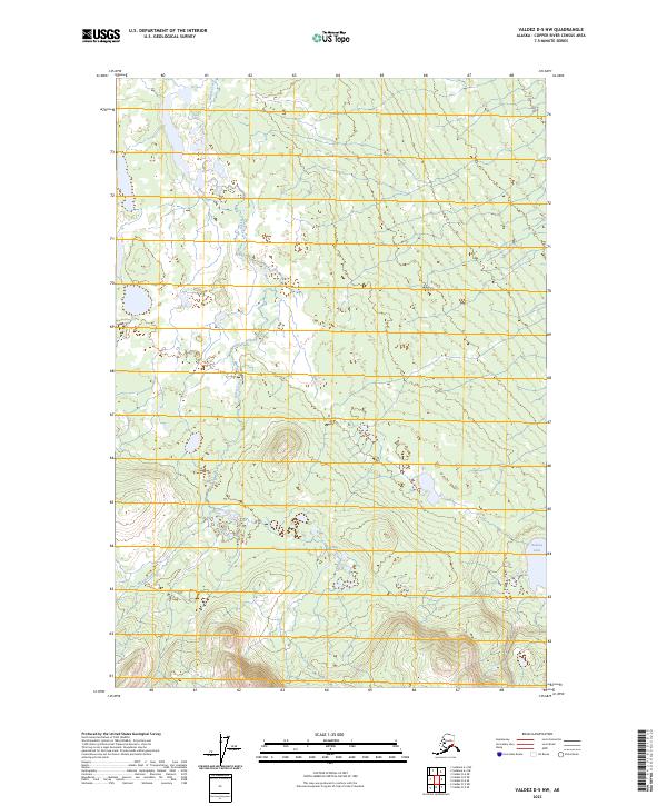 Valdez D-5 NW, AK — USGS 7.5-minute topo (2023)