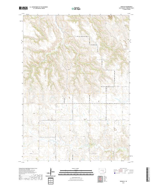 Dixon SE, SD — USGS 7.5-minute topo (2021)