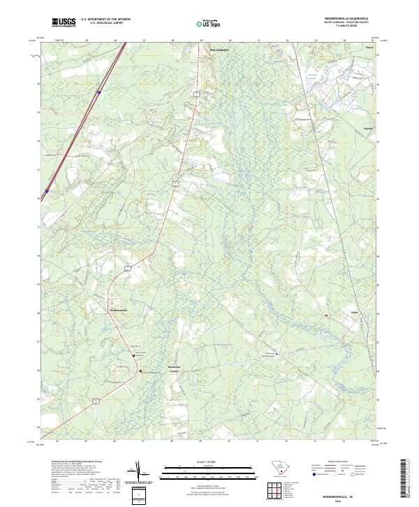 Hendersonville, SC — USGS 7.5-minute topo (2024)