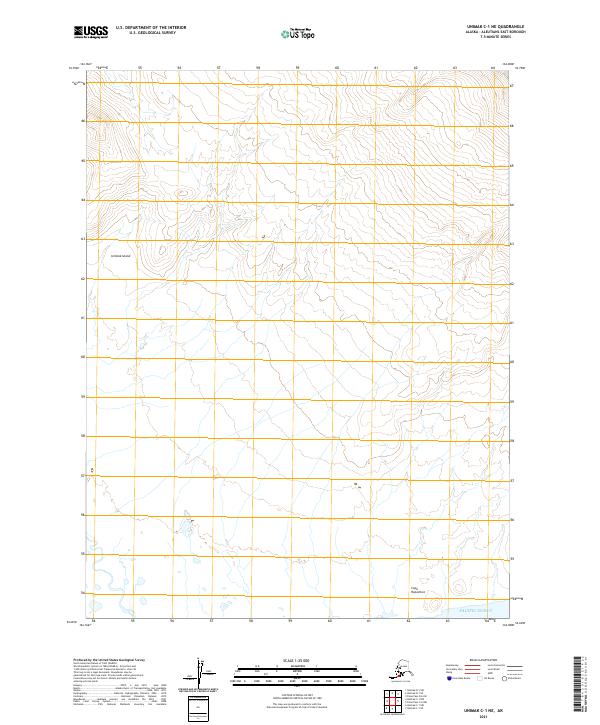 Unimak C-1 NE, AK — USGS 7.5-minute topo (2021)