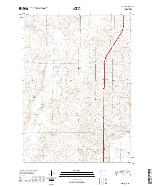 Colton SE, SD — USGS 7.5-minute topo (2021)