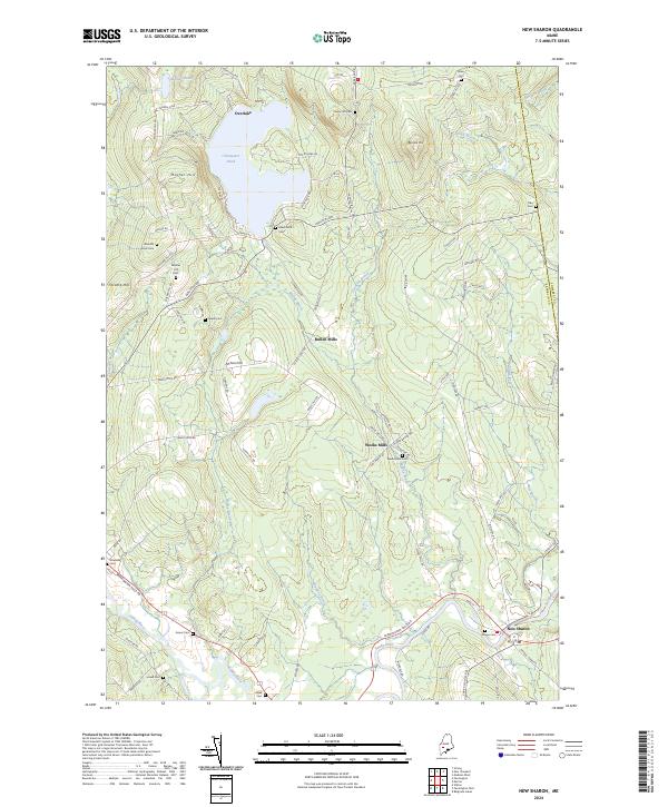 New Sharon, ME — USGS 7.5-minute topo (2024)