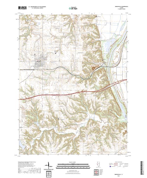 Griggsville, IL — USGS 7.5-minute topo (2024)