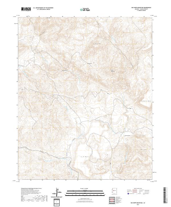 Big Shipp Mountain, AZ — USGS 7.5-minute topo (2021)