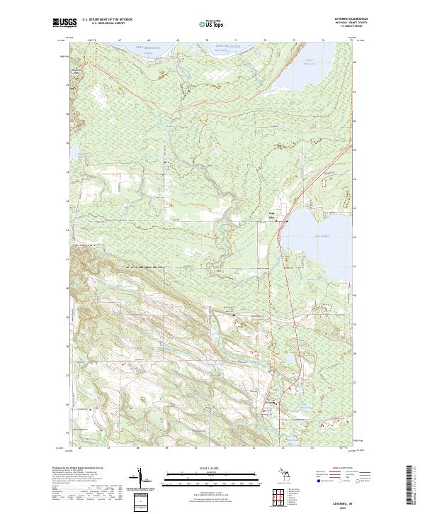 Levering, MI — USGS 7.5-minute topo (2023)