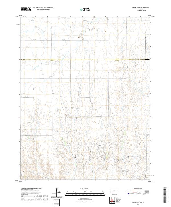 Mount Jesus NW, KS — USGS 7.5-minute topo (2022)