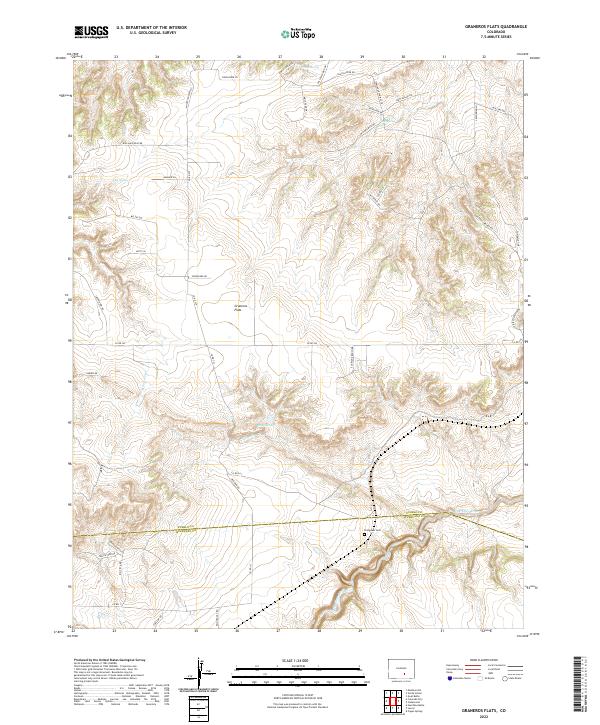 Graneros Flats, CO — USGS 7.5-minute topo (2022)