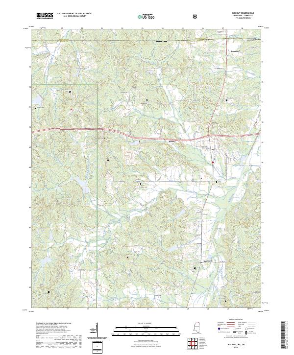 Walnut, MS-TN — USGS 7.5-minute topo (2024)
