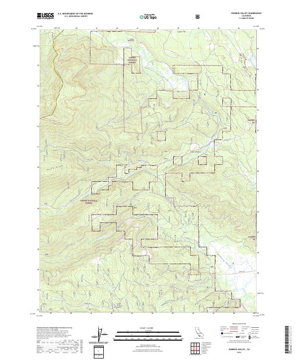 Humbug Valley, CA — USGS 7.5-minute topo (2021)