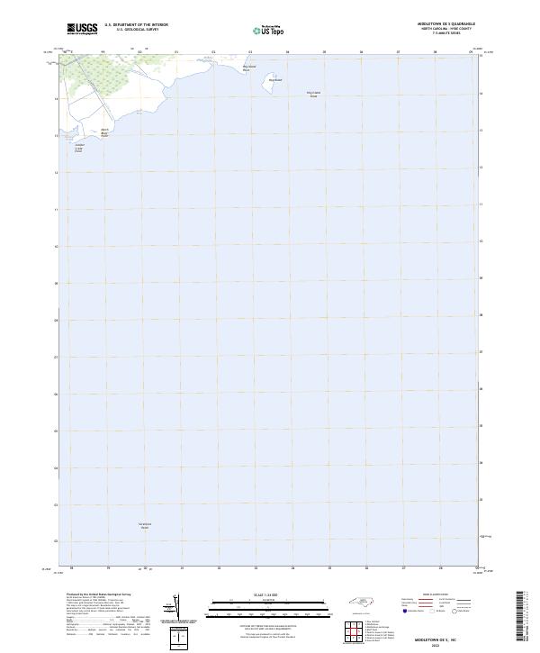 Middletown OE S, NC — USGS 7.5-minute topo (2022)