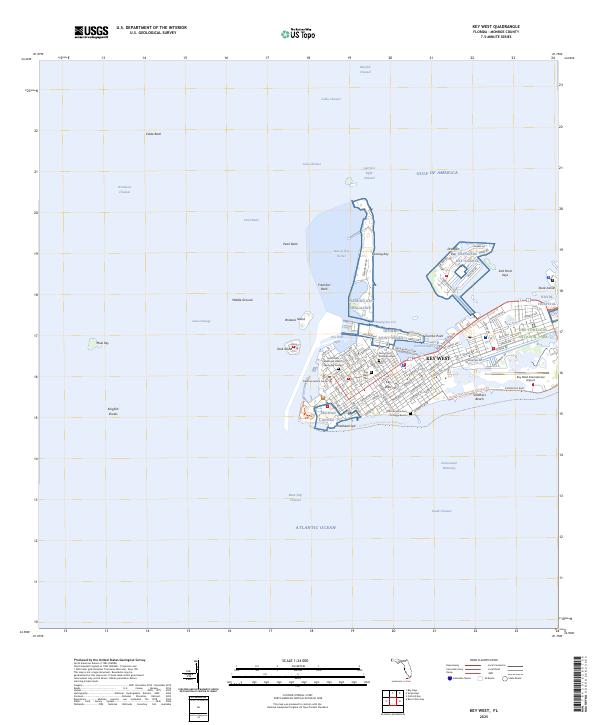 Key West, FL — USGS 7.5-minute topo (2025)