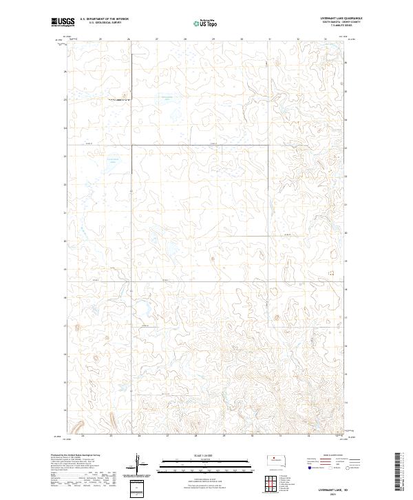 Livermant Lake, SD — USGS 7.5-minute topo (2021)