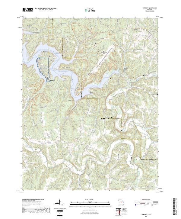 Toronto, MO — USGS 7.5-minute topo (2023)