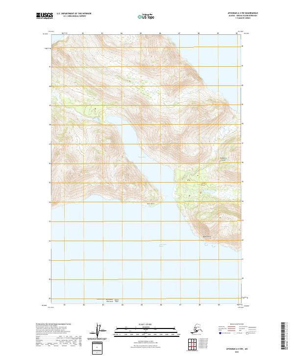 Afognak A-4 SW, AK — USGS 7.5-minute topo (2021)