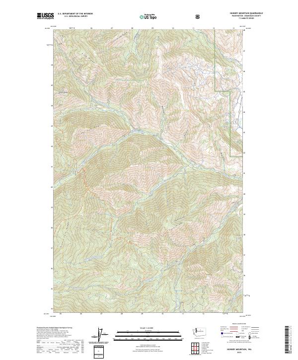 Hungry Mountain, WA — USGS 7.5-minute topo (2023)