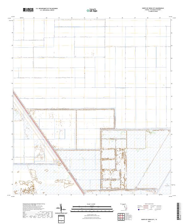 North of Deem City, FL — USGS 7.5-minute topo (2024)