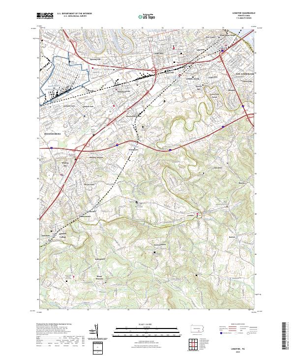 Lemoyne, PA — USGS 7.5-minute topo (2023)