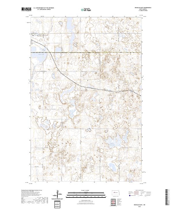 Douglas East, ND — USGS 7.5-minute topo (2024)