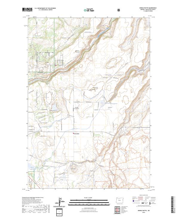 Henkle Butte, OR — USGS 7.5-minute topo (2024)