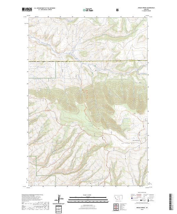 Indian Spring, MT — USGS 7.5-minute topo (2024)