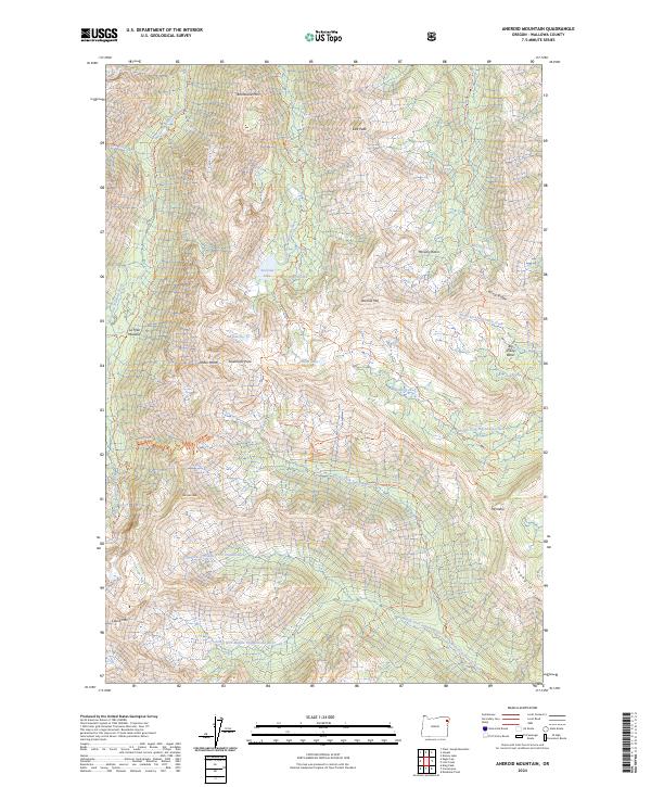Aneroid Mountain, OR — USGS 7.5-minute topo (2024)