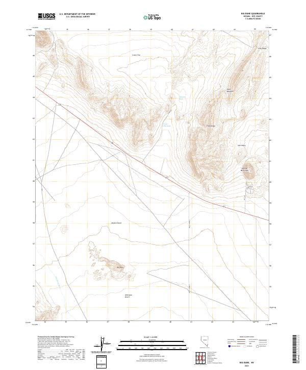 Big Dune, NV — USGS 7.5-minute topo (2021)