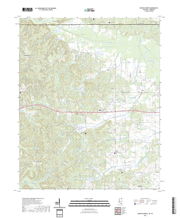 Kossuth North, MS-TN — USGS 7.5-minute topo (2024)
