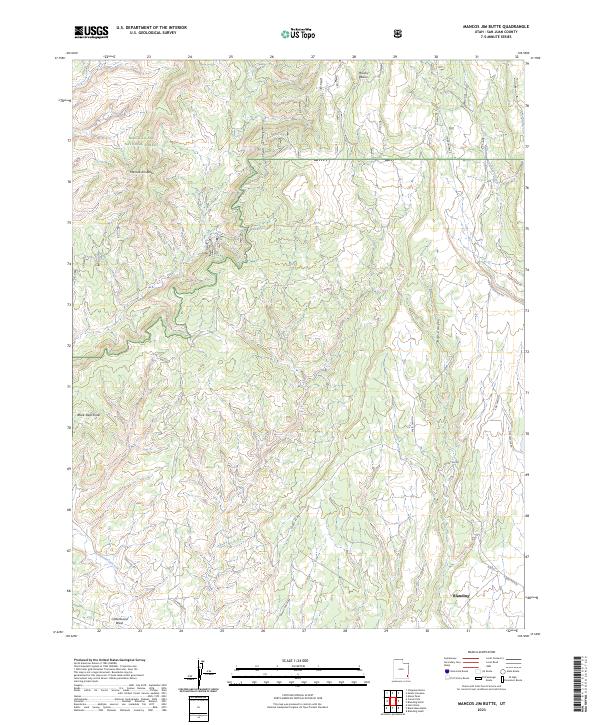 Mancos Jim Butte, UT — USGS 7.5-minute topo (2023)