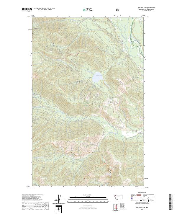 Cyclone Lake, MT — USGS 7.5-minute topo (2024)