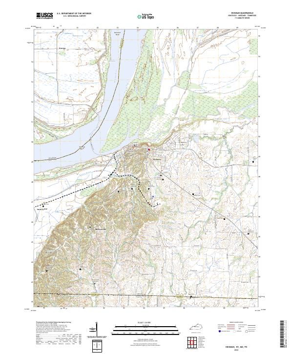 Hickman, KY-MO-TN — USGS 7.5-minute topo (2022)