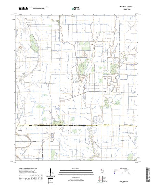 Stringtown, MS — USGS 7.5-minute topo (2024)